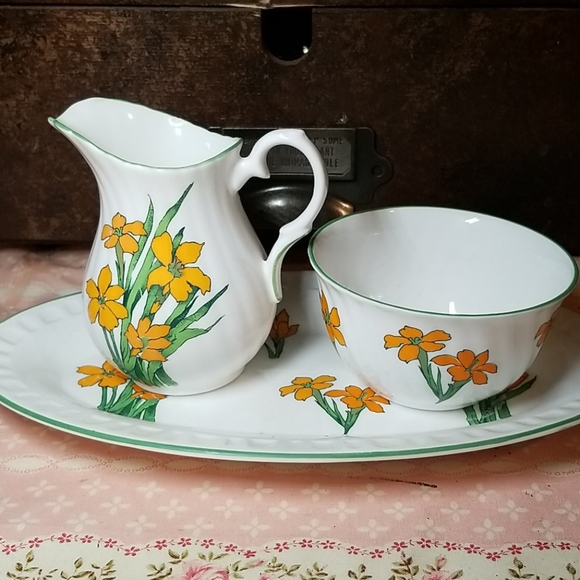 Staffordshire England Other - Vintage Staffordshire England Bone China Set